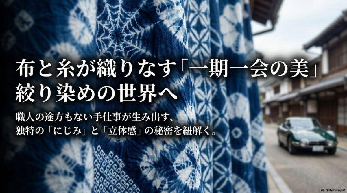 布と糸が織りなす一期一会の美、絞り染めの世界と手仕事による独特のにじみと立体感